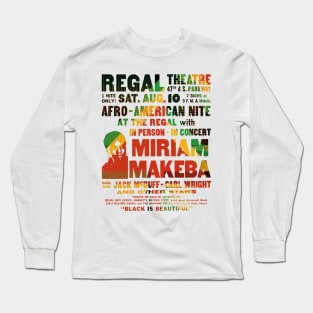 miriam makeba concert graphic Long Sleeve T-Shirt